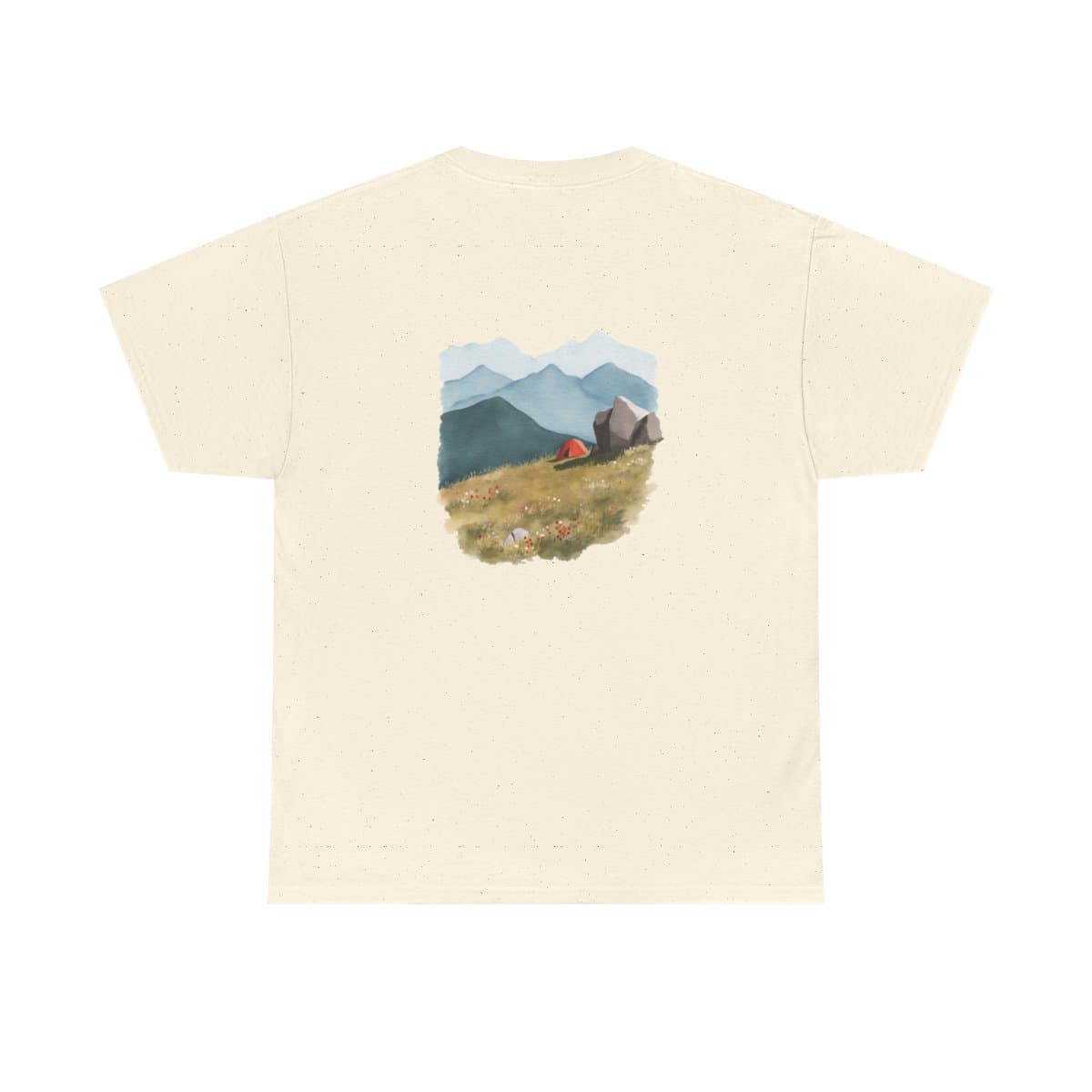 Mountain Pass Overlook printed on a t-shirt